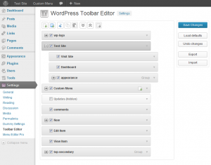Admin Menu Editor Pro WordPress Toolbar Editor Addon 1.2.2