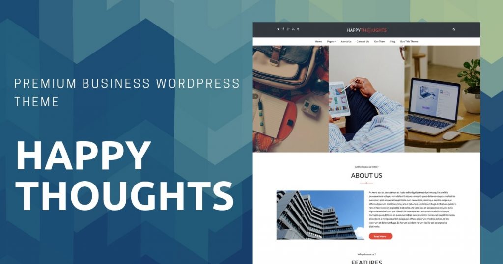 CYBERCHIMPS HAPPY THOUGHTS WORDPRESS THEME