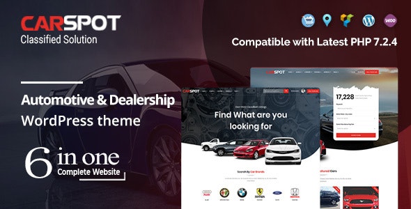 CarSpot Dealership Wordpress Classified Theme
