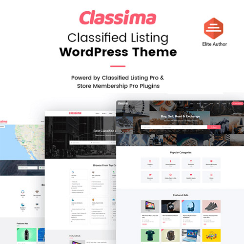 Classima Classified Ads WordPress Theme