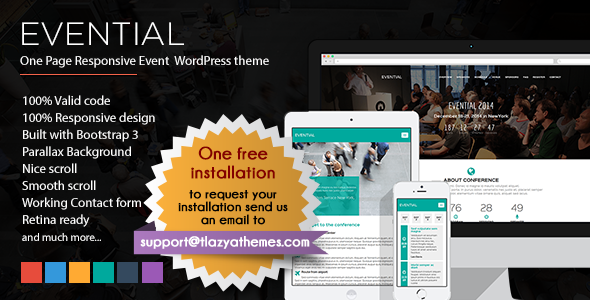 EVENTIAL ONE PAGE EVENT WORDPRESS THEME