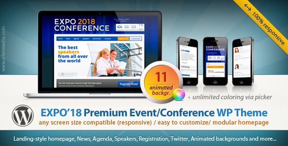 Expo18 Responsive Event Conference Theme