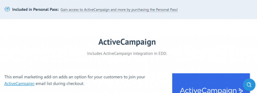 Easy Digital Downloads Active Campaign Addon