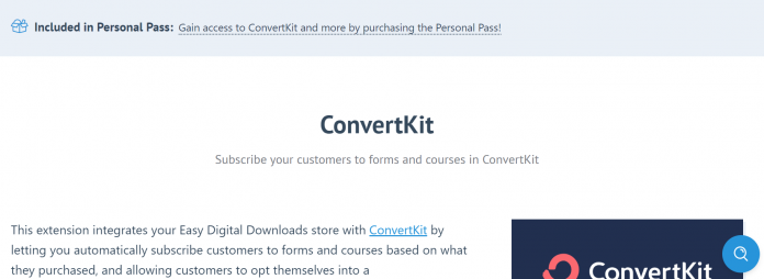 Easy Digital Downloads ConvertKit Addon