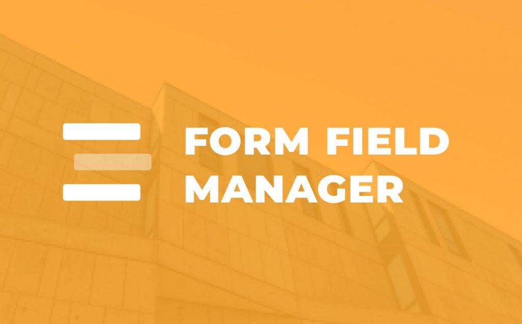 Give form field manager plugin