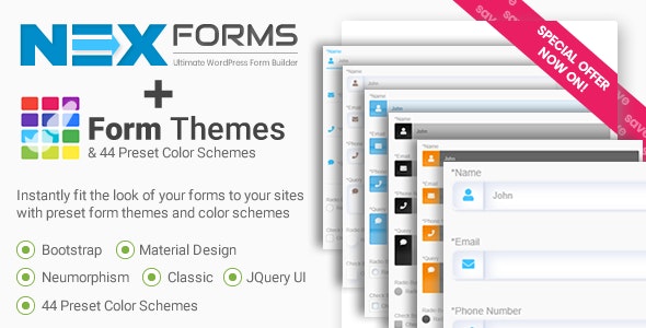Form Themes for NEX Forms