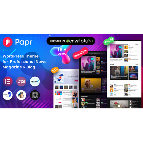Papr News Magazine WordPress Theme