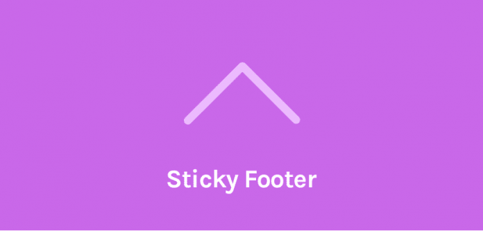 OCEANWP STICKY FOOTER ADDON