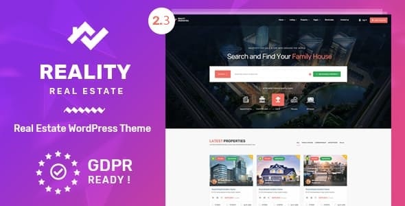 Reality Estate Multipurpose WordPress Theme