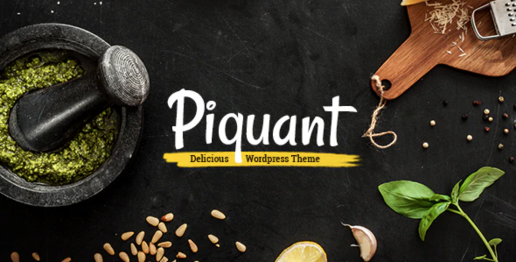 Piquant Restaurant Bar Cafe Theme