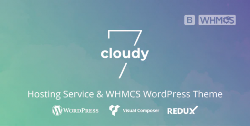 Cloudy Hosting Service WHMCS WordPress Theme