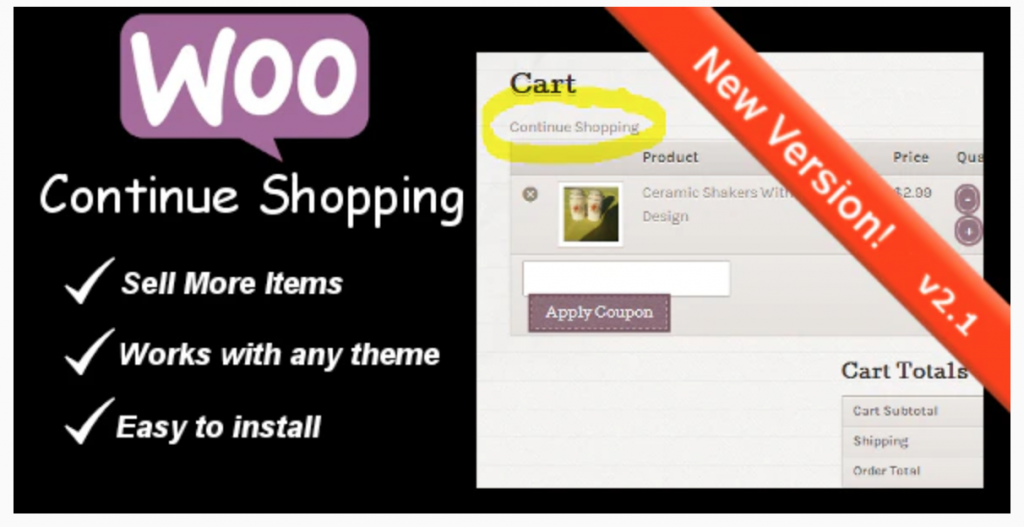 WooCommerce Continue Shopping Link