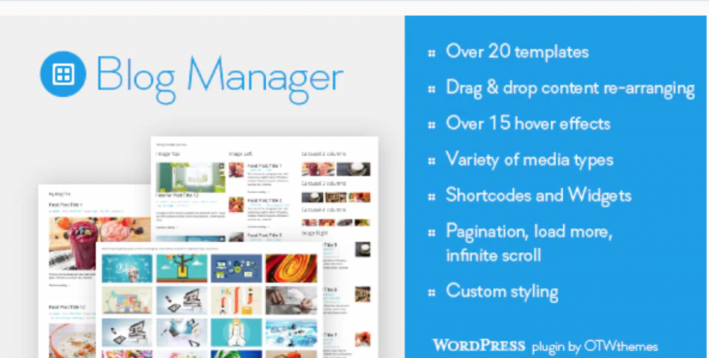 BLOG MANAGER FOR WORDPRESS