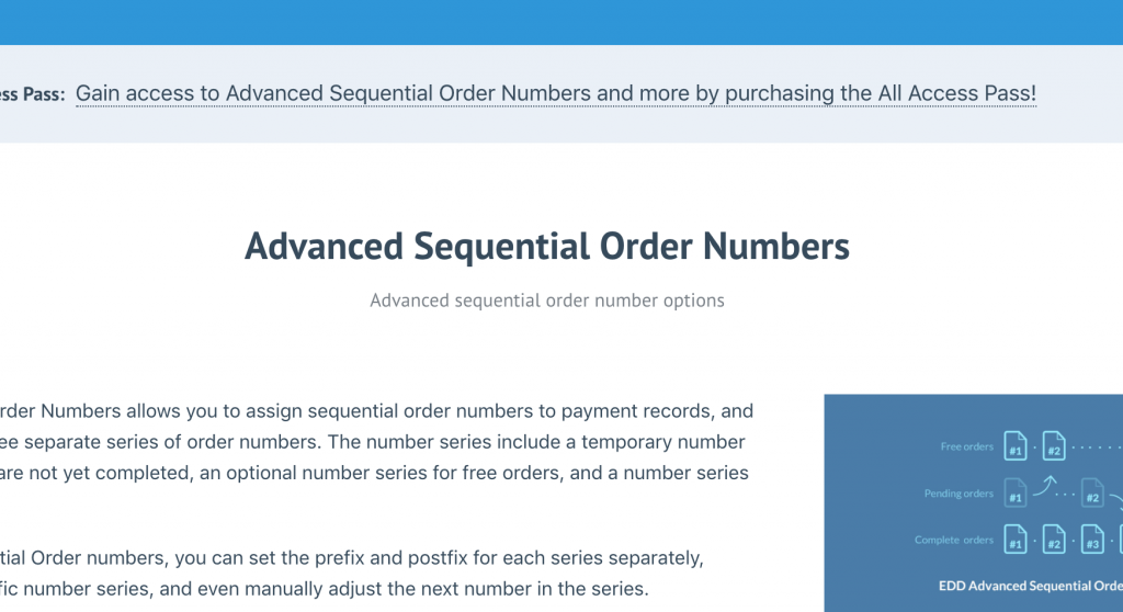 ADVANCED SEQUENTIAL ORDER NUMBERS