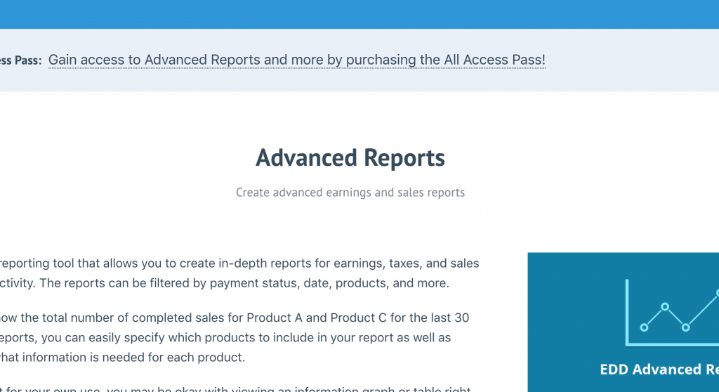 ADVANCED REPORTS ADDON