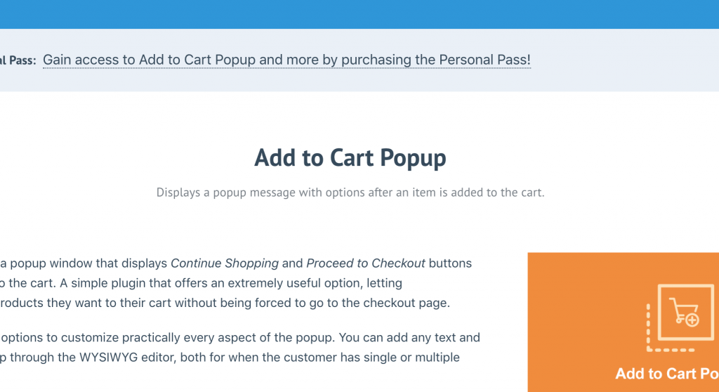 ADD TO CART POPUP ADDON