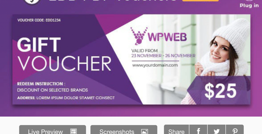 PDF VOUCHERS Wordpress Plugin