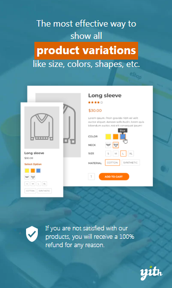 YITH WOOCOMMERCE COLOR AND LABEL VARIATIONS