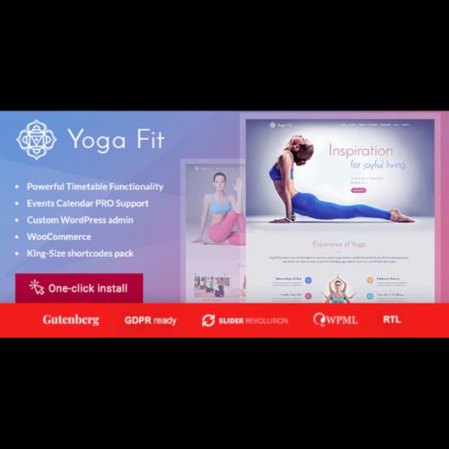 Yoga Fit Sports and Fitness WordPress Theme