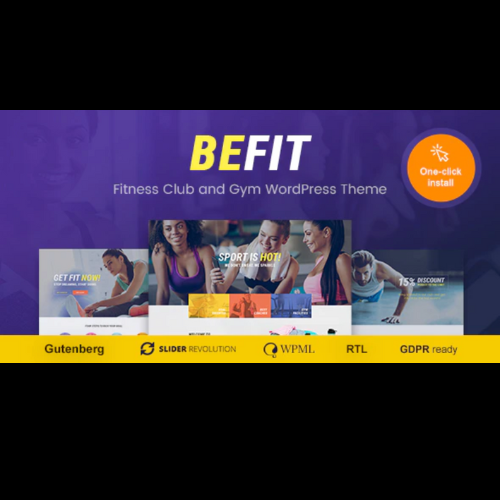 Be Fit WordPress Theme for Gym