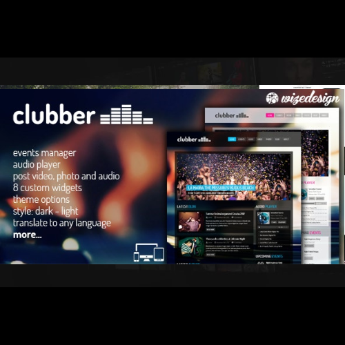 Clubber Events and Music WordPress