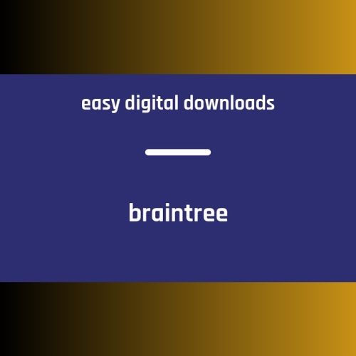 Easy Digital Downloads Braintree Addon