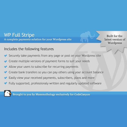 WP Full Stripe Subscription and payment plugin