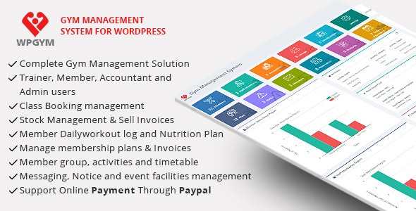 WPGYM Wordpress Gym Management System