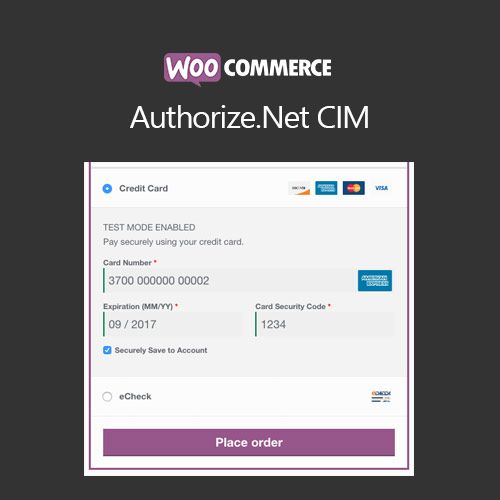 WooCommerce Authorize Net CIM