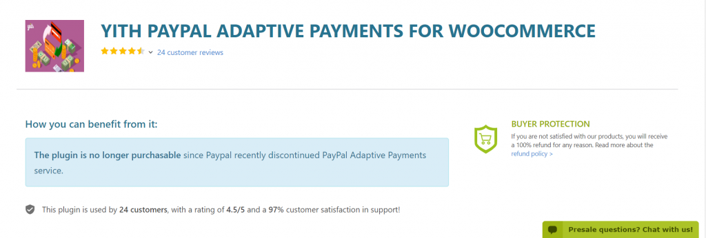YITH Paypal Adaptive Payments For WooCommerce