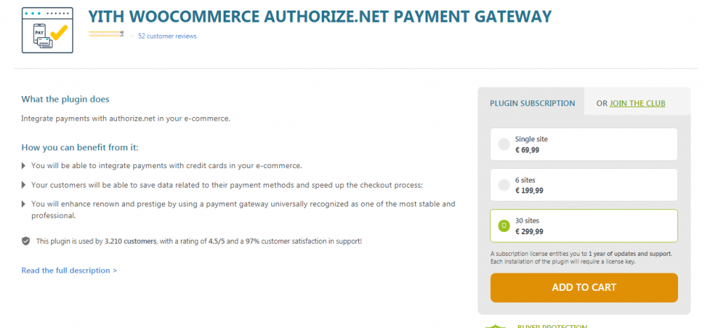 YITH WooCommerce Authorize net Payment Gateway