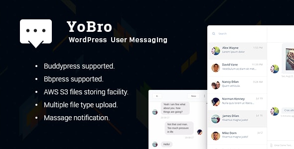 YoBro WordPress Private Messaging Plugin