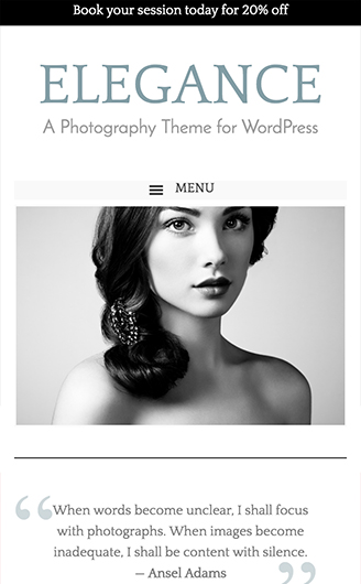 Elegance WordPress Blog Theme