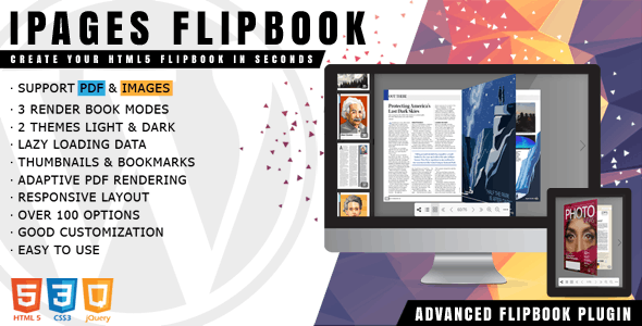 iPages Flipbook For WordPress v1.2.1 free download