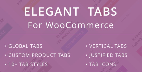 Elegant Tabs for WooCommerce