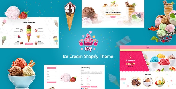 Icy Shopify Ice Cream Cake Shop Theme