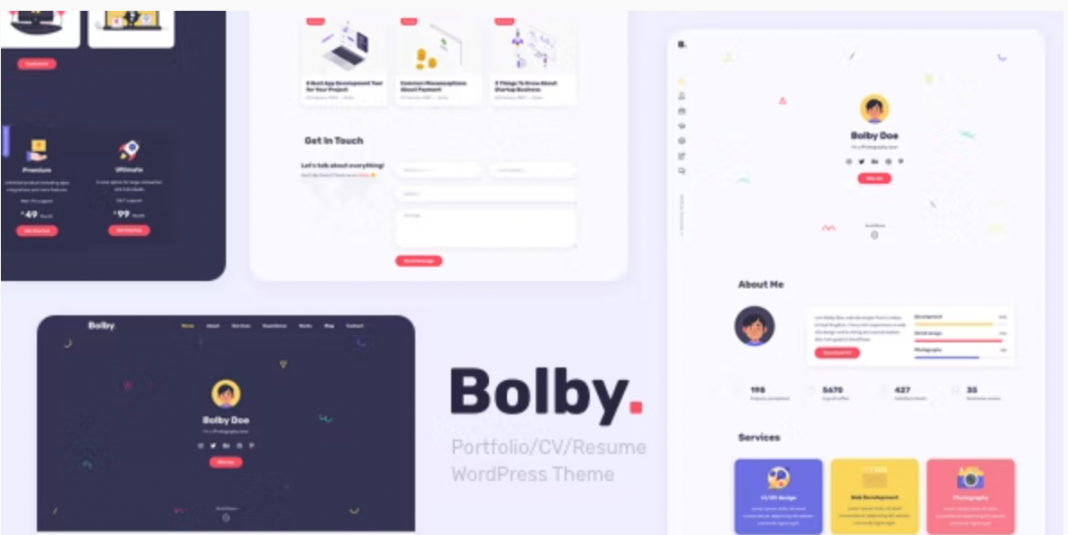 bolby-portfolio-cv-resume-wordpress-theme-developers-zone